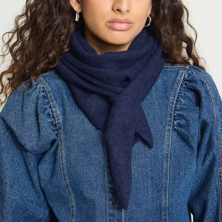 echarpe gry bleu marine ichi