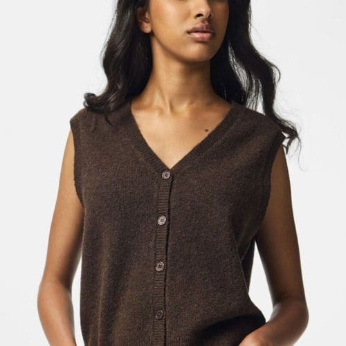 gilet pcsally marron Pieces