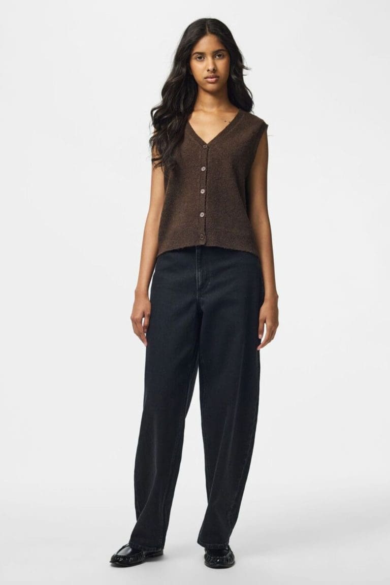gilet pcsally marron Pieces