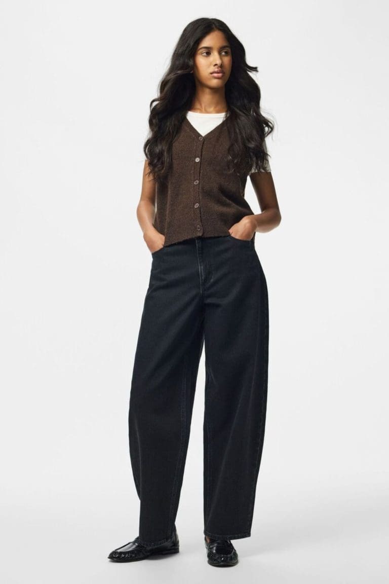 gilet pcsally marron Pieces