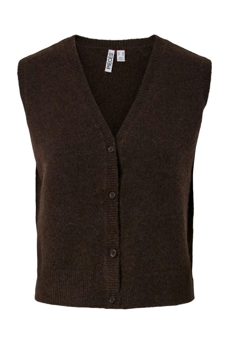 gilet pcsally marron Pieces