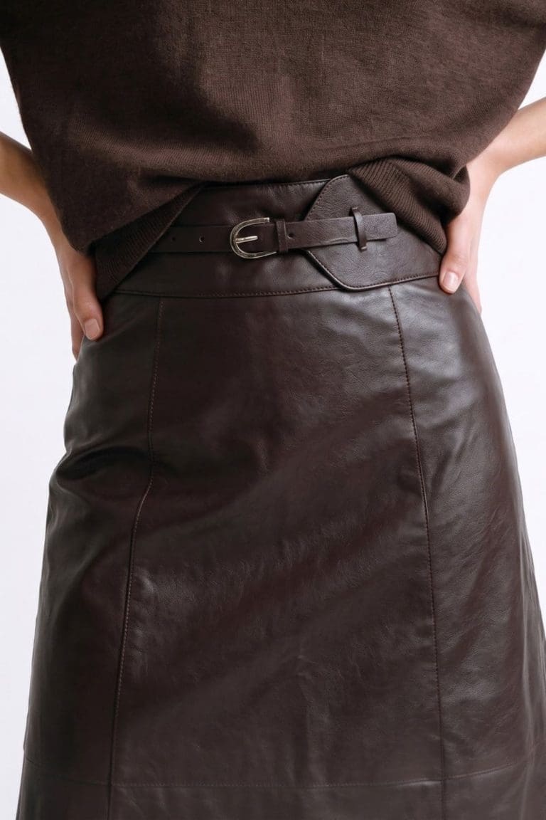 jupe clera marron Artlove