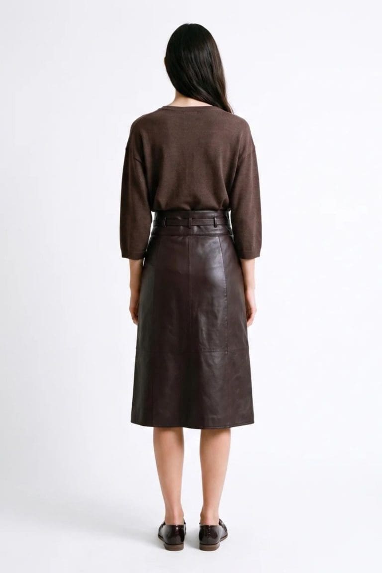 jupe clera marron Artlove