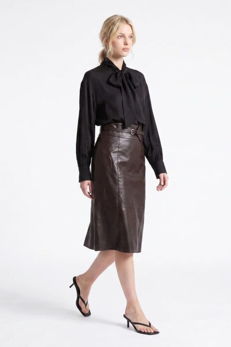 jupe clera marron Artlove
