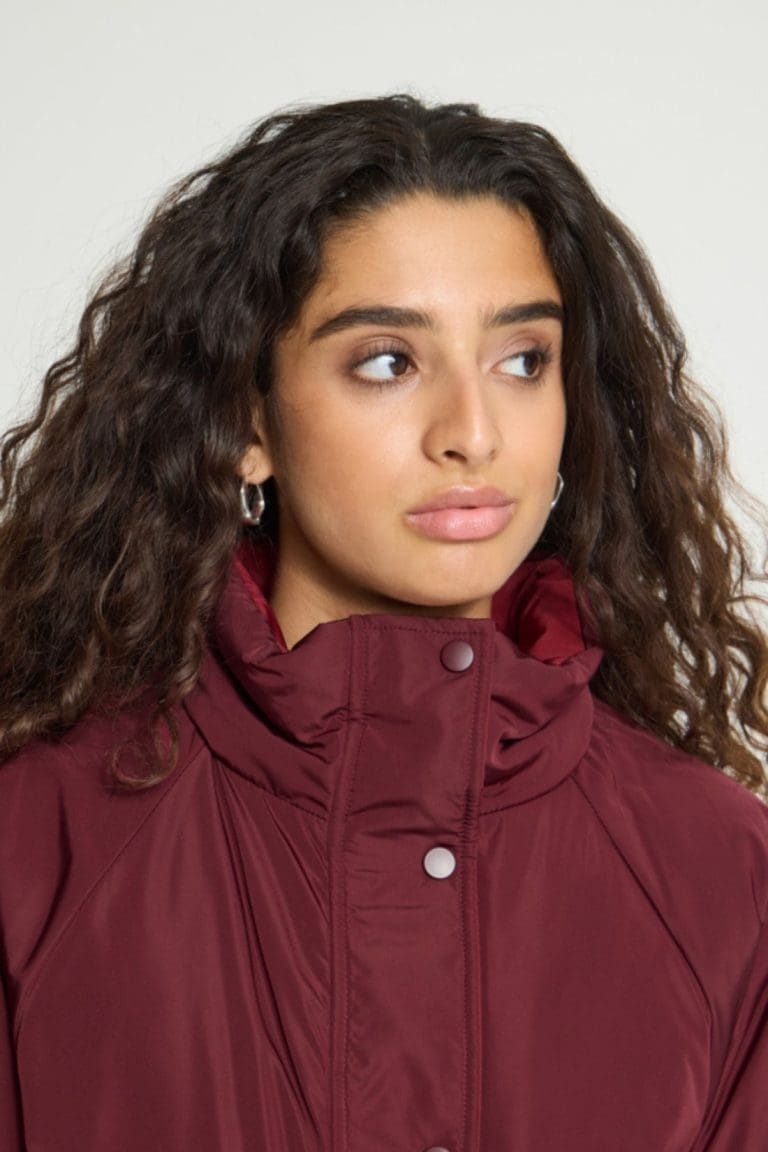 manteau bunala bordeaux ichi