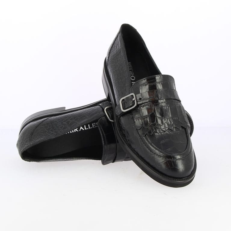 mocassin 24017 noir pedro mirales