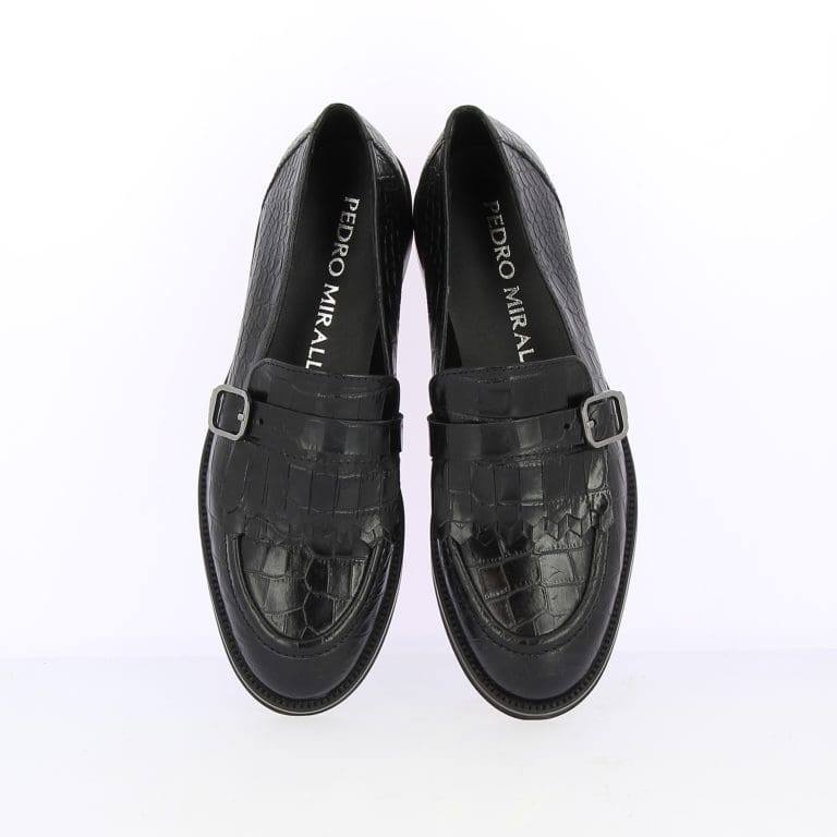 mocassin 24017 noir pedro mirales