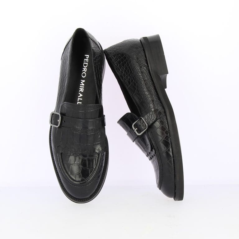 mocassin 24017 noir pedro mirales