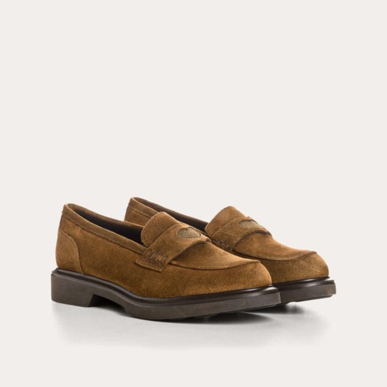 mocassin jack marron Reqins