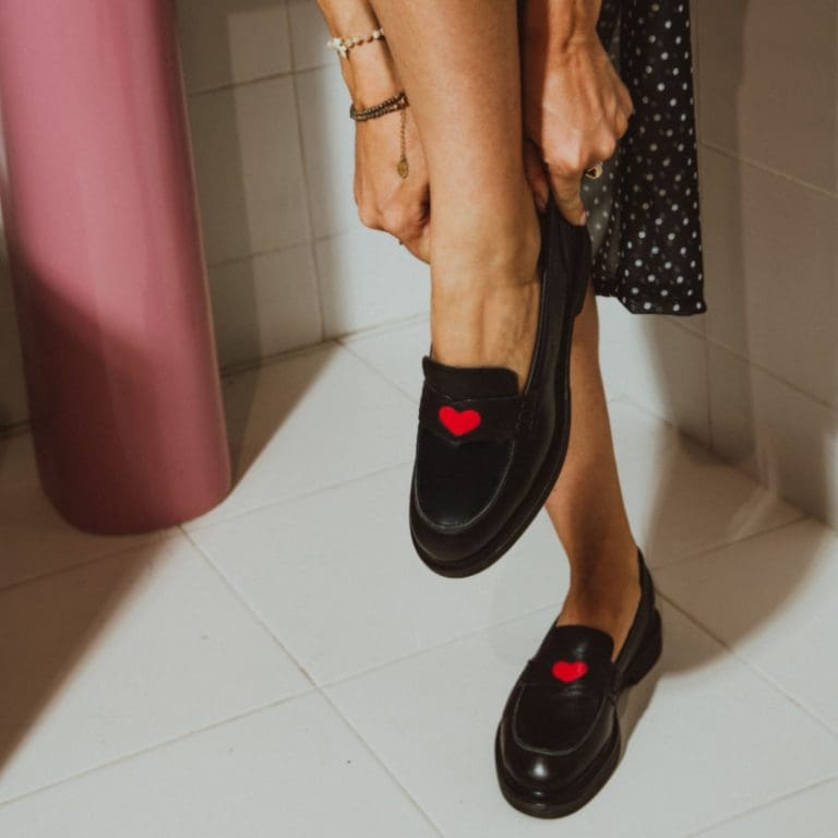 mocassin jack noir Reqins
