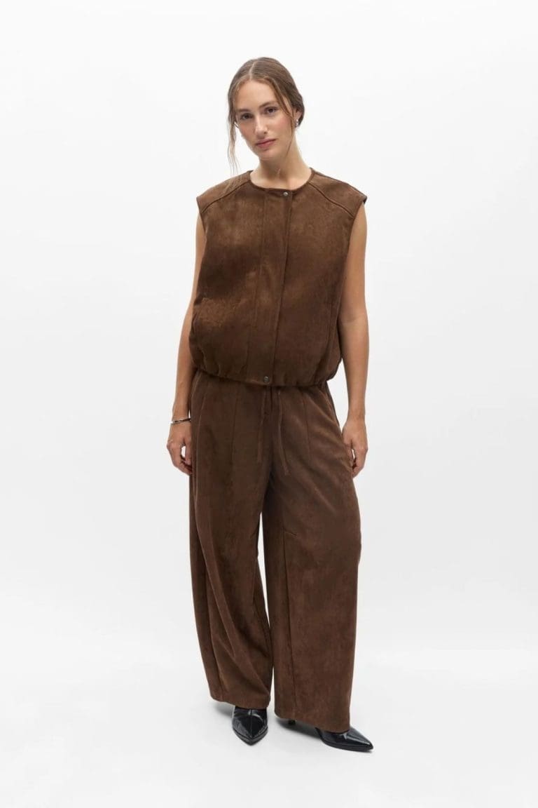 pantalon barrel objd marron object