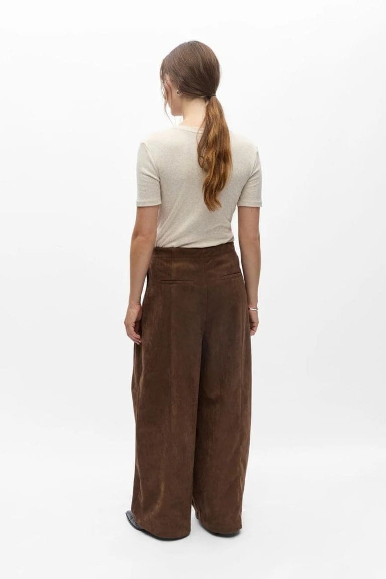 pantalon barrel objd marron object