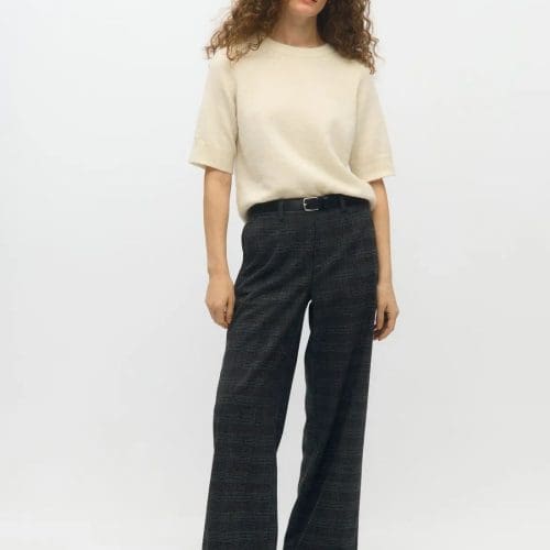 pantalon objlisa gris carreaux object