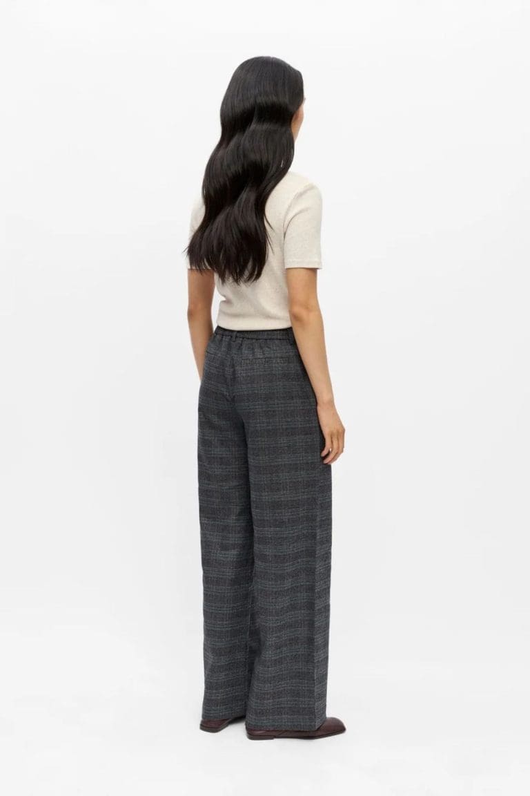 pantalon objlisa gris carreaux object
