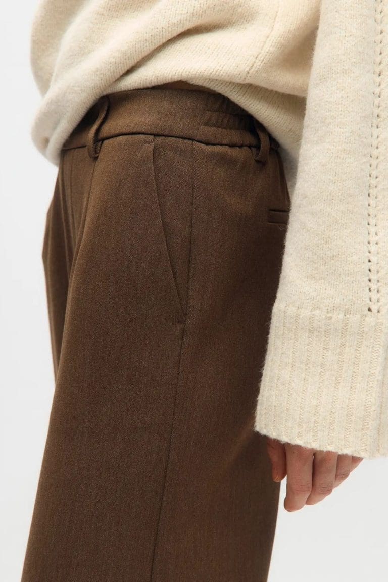 pantalon objlisa marron object