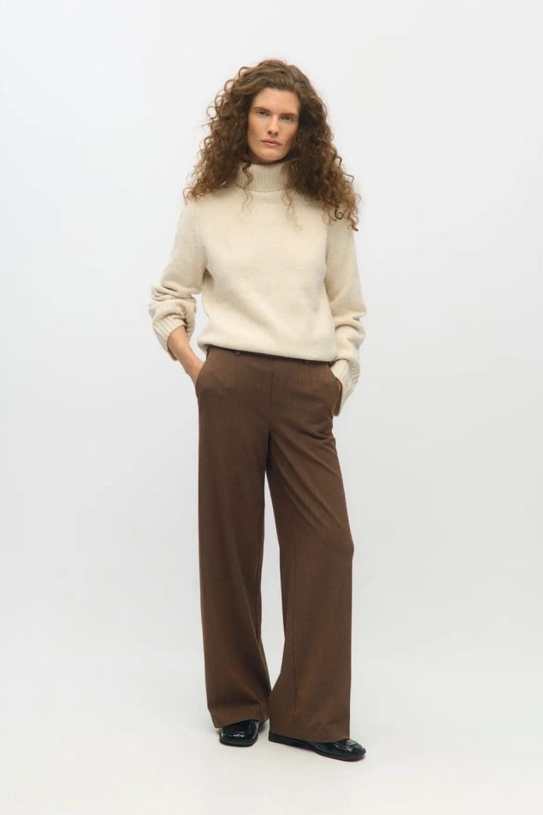 pantalon objlisa marron object