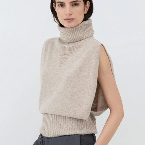 pull roucleo beige rouge edit