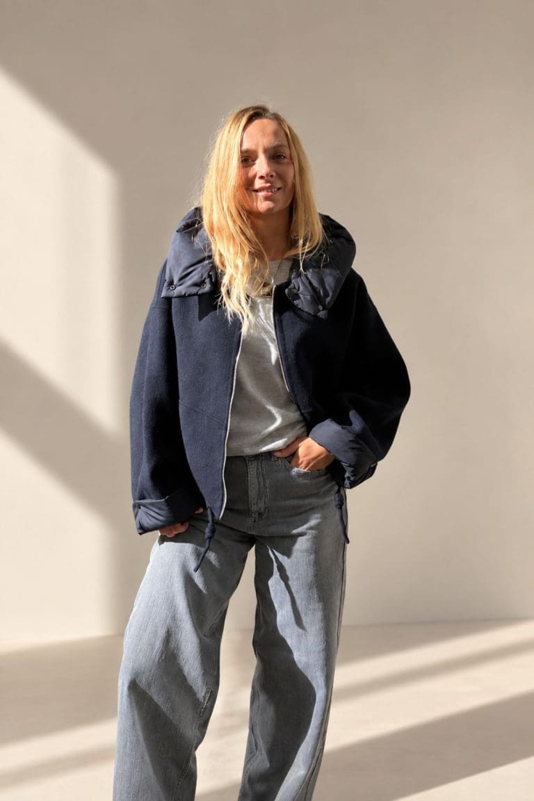 veste charly bleu marine outremesure