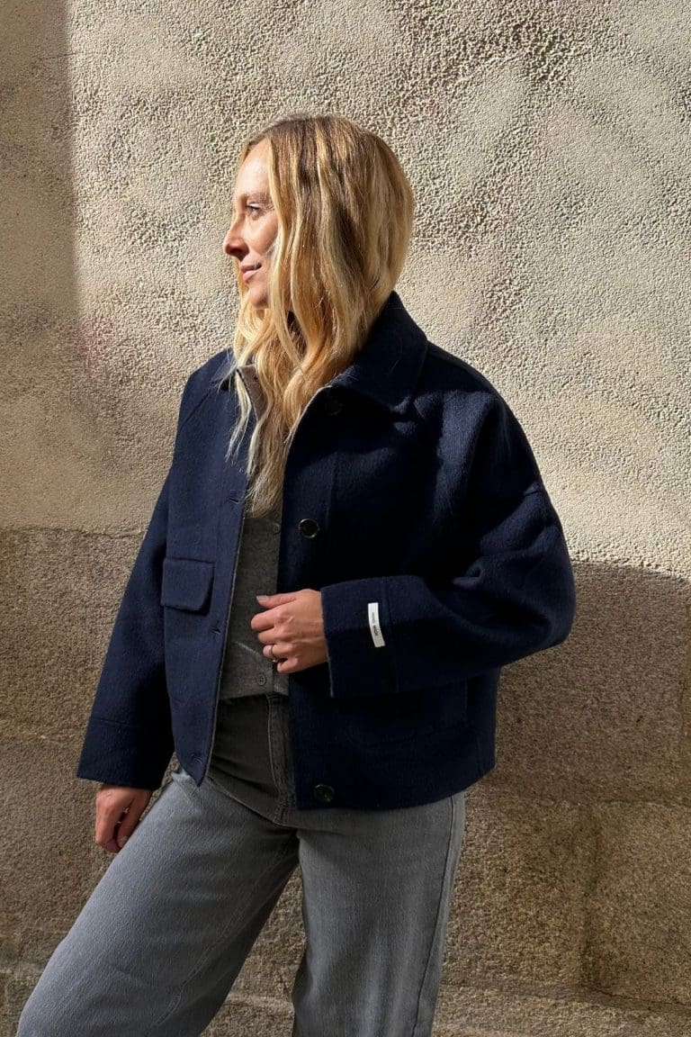veste telma bleu marine outremesure