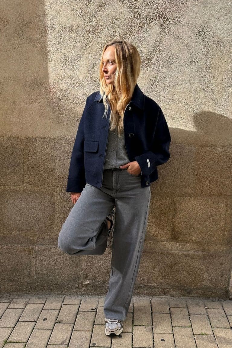 veste telma bleu marine outremesure