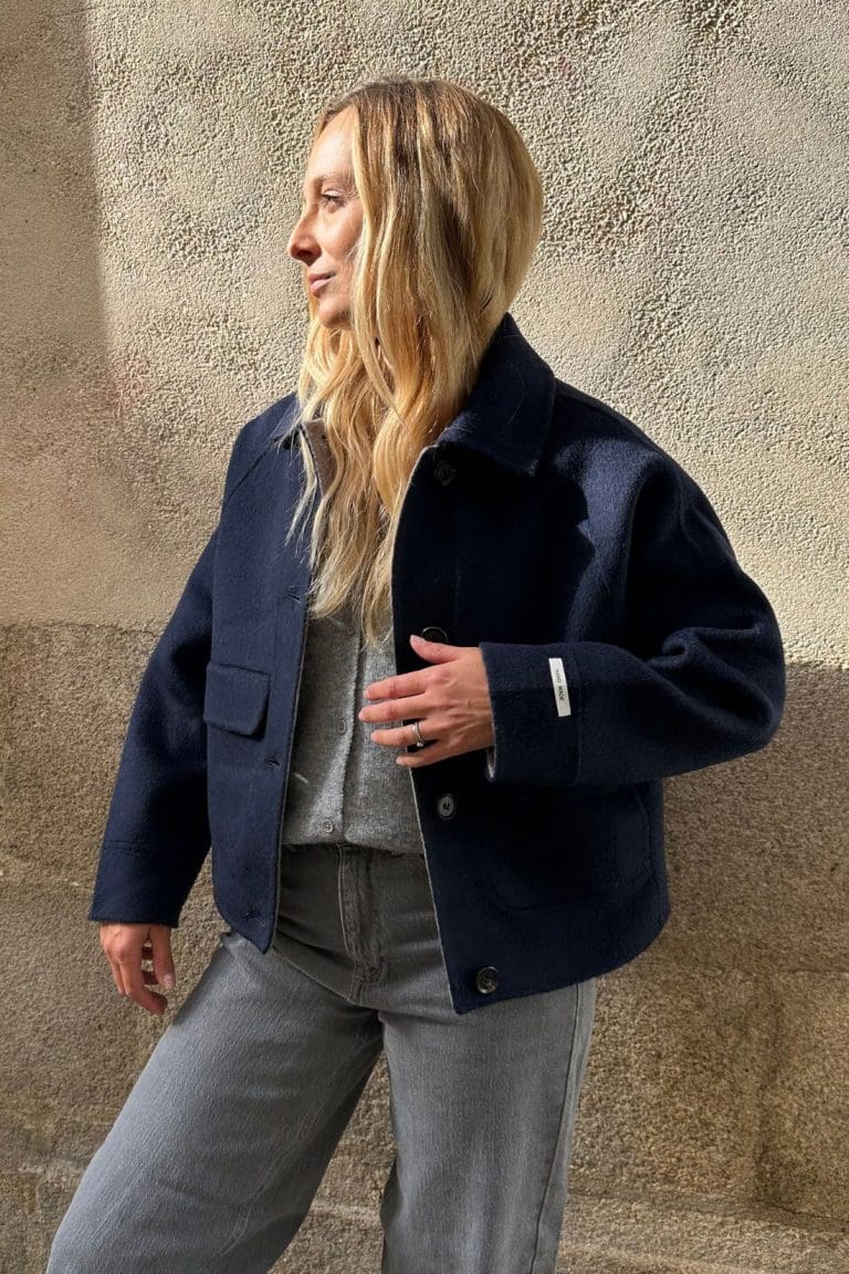 veste telma bleu marine outremesure