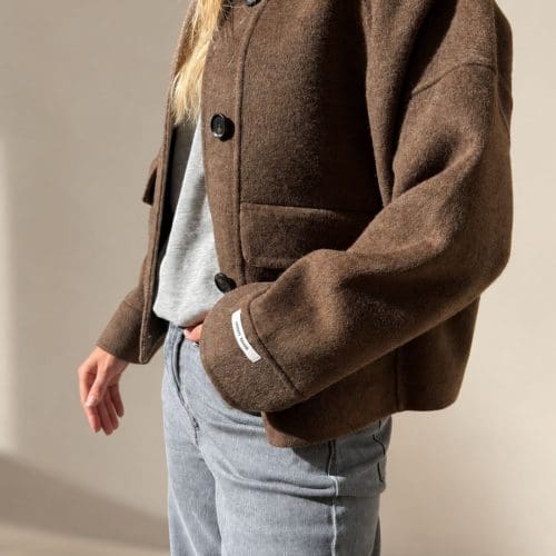 veste telma marron outremesure