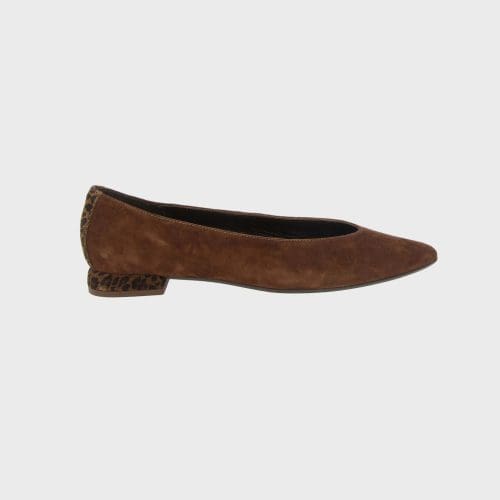 ballerine vesta marron Reqins