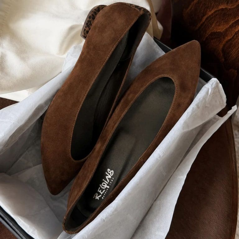 ballerine vesta marron Reqins