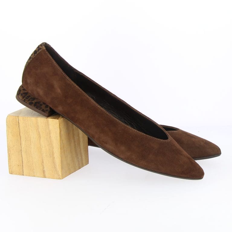 ballerine vesta marron Reqins