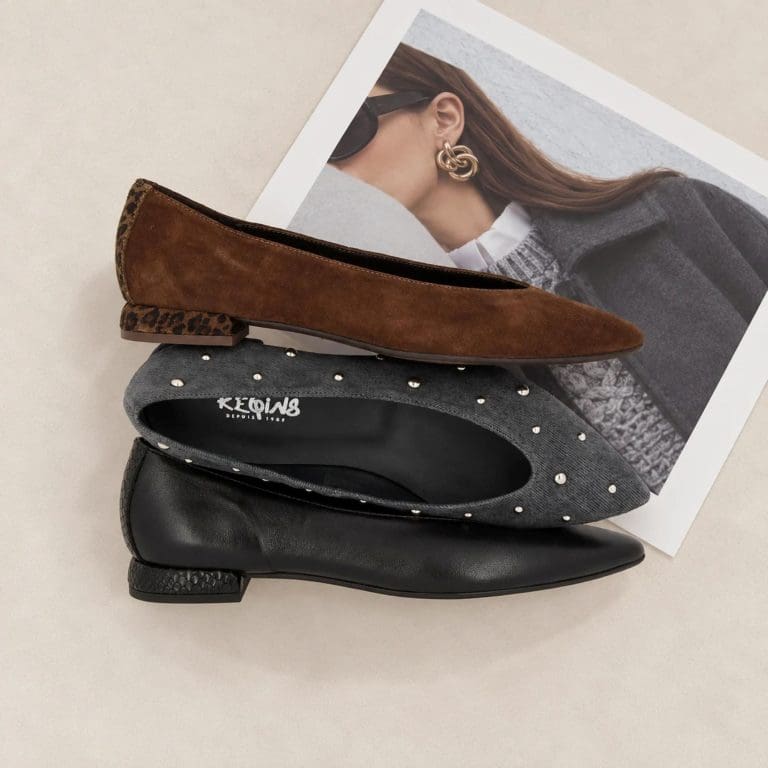 ballerine vesta marron Reqins