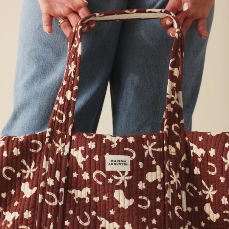 cabas cowboy marron Maison Augustin