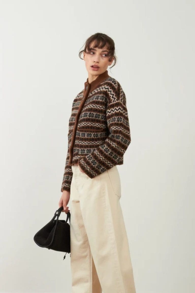 gilet brigitta h26/7 marron Orfeo - lmk