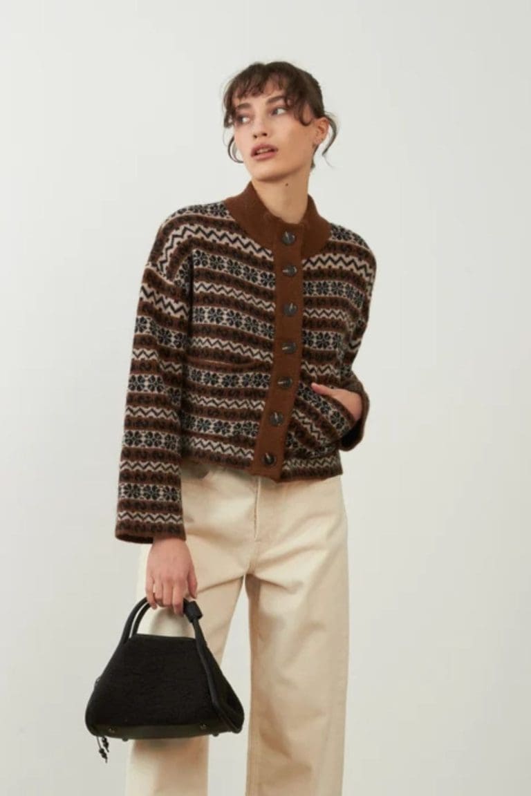 gilet brigitta h26/7 marron Orfeo - lmk