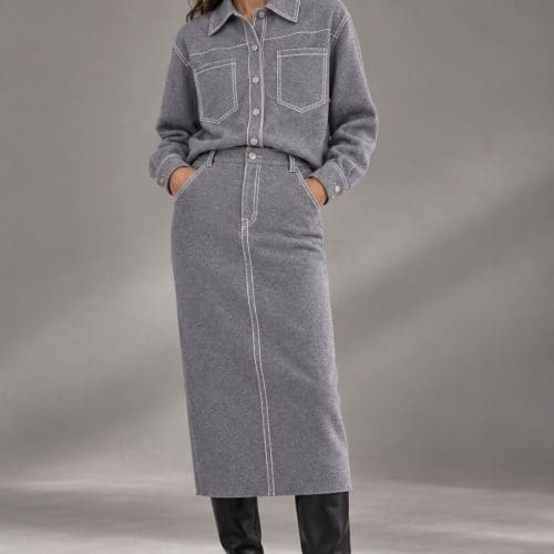jupe jia gris Berenice