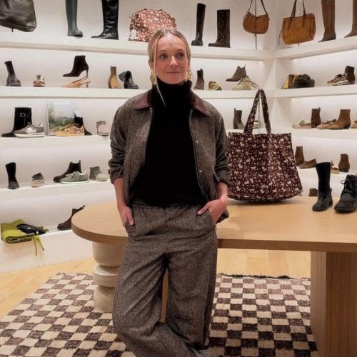 pantalon pcalberte marron Pieces