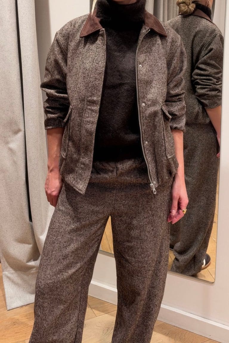 pantalon pcalberte marron Pieces
