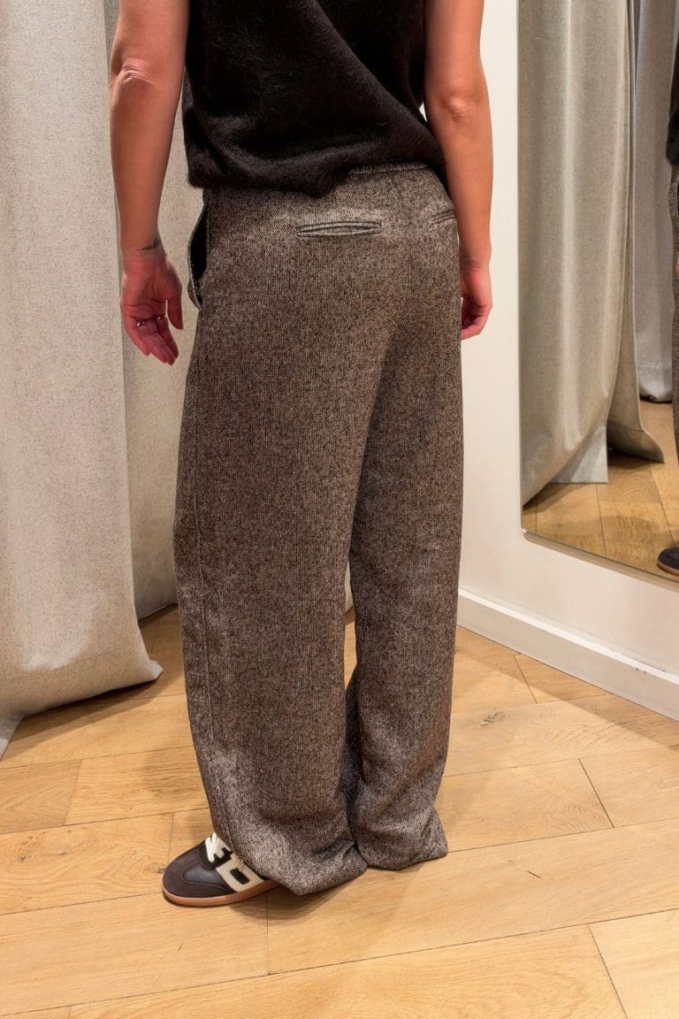 pantalon pcalberte marron Pieces