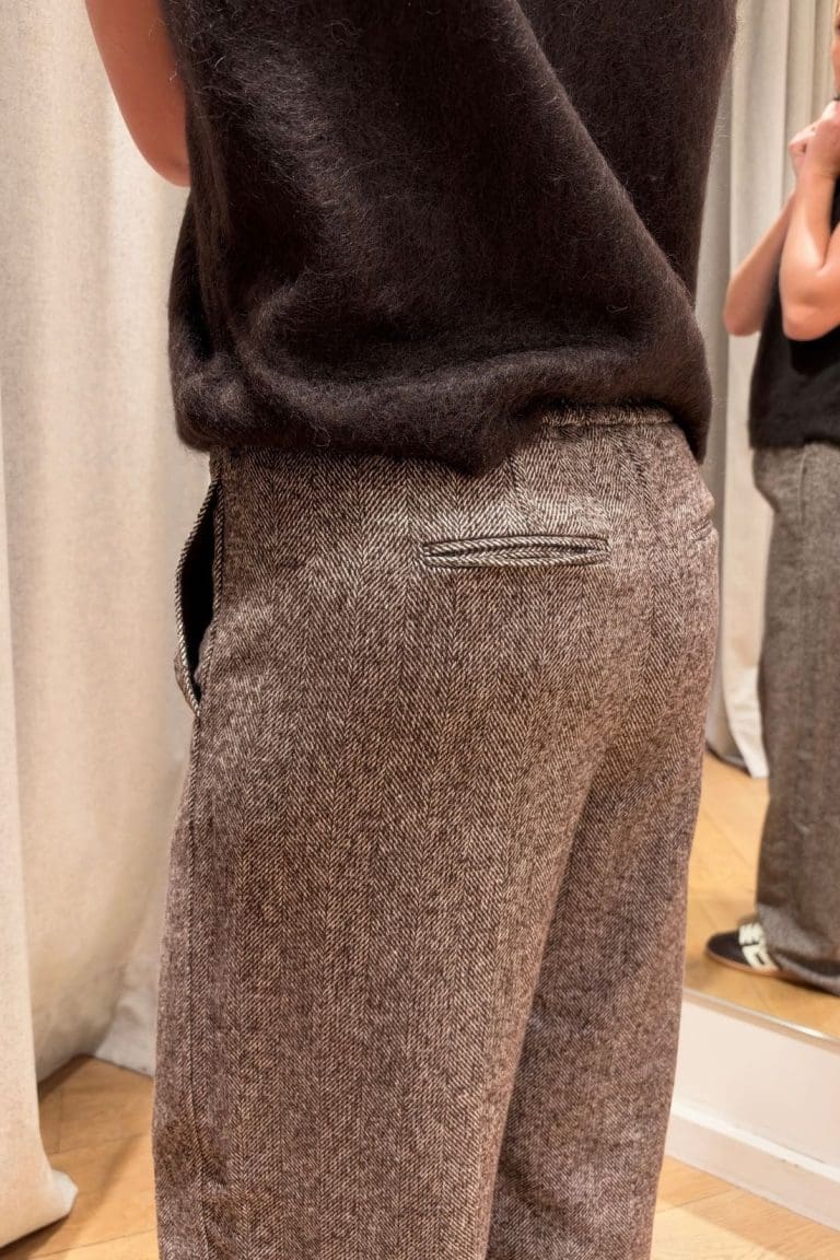 pantalon pcalberte marron Pieces