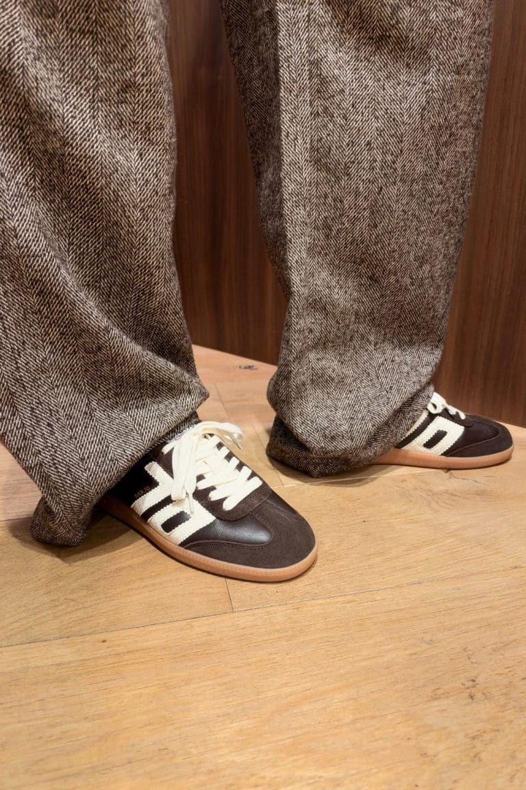 pantalon pcalberte marron Pieces