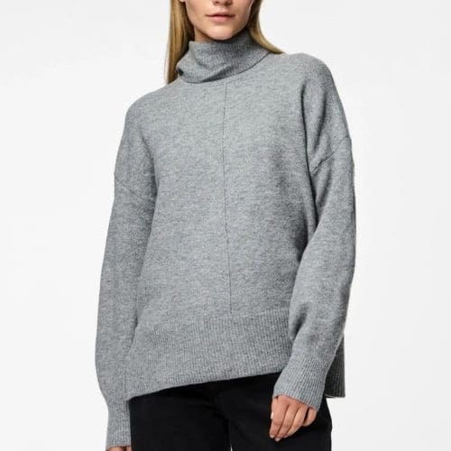 pull col roulé malou gris Pieces