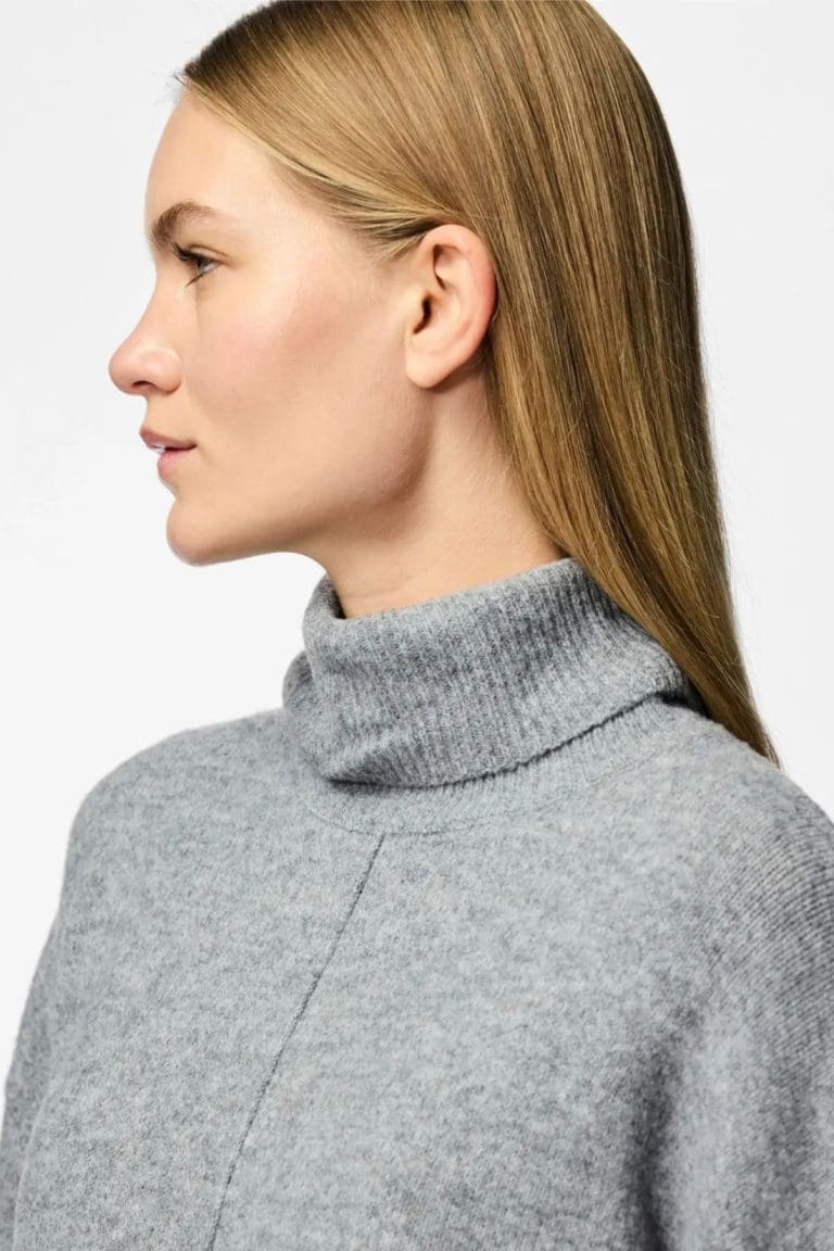 pull col roulé malou gris Pieces