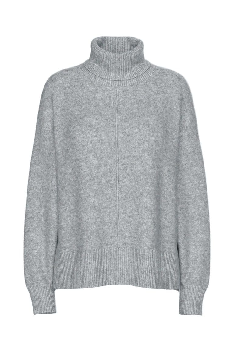 pull col roulé malou gris Pieces