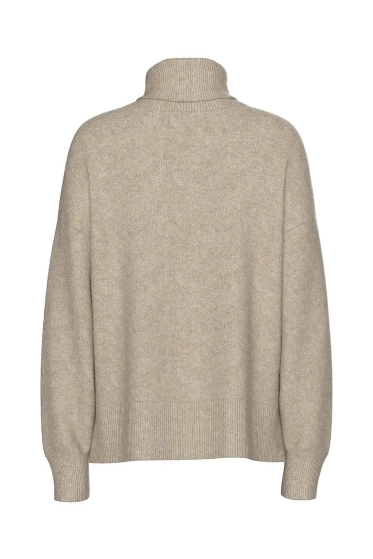pull col roulé malou taupe Pieces