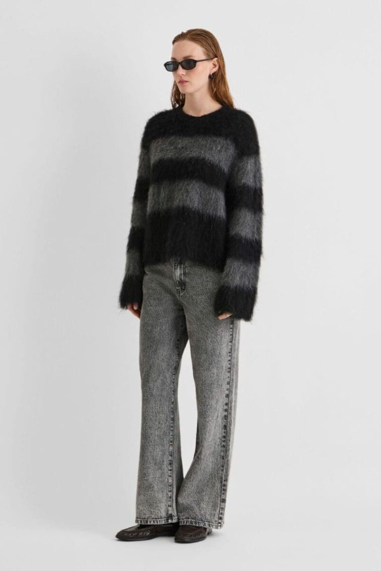 pull rouaria gris rouge edit