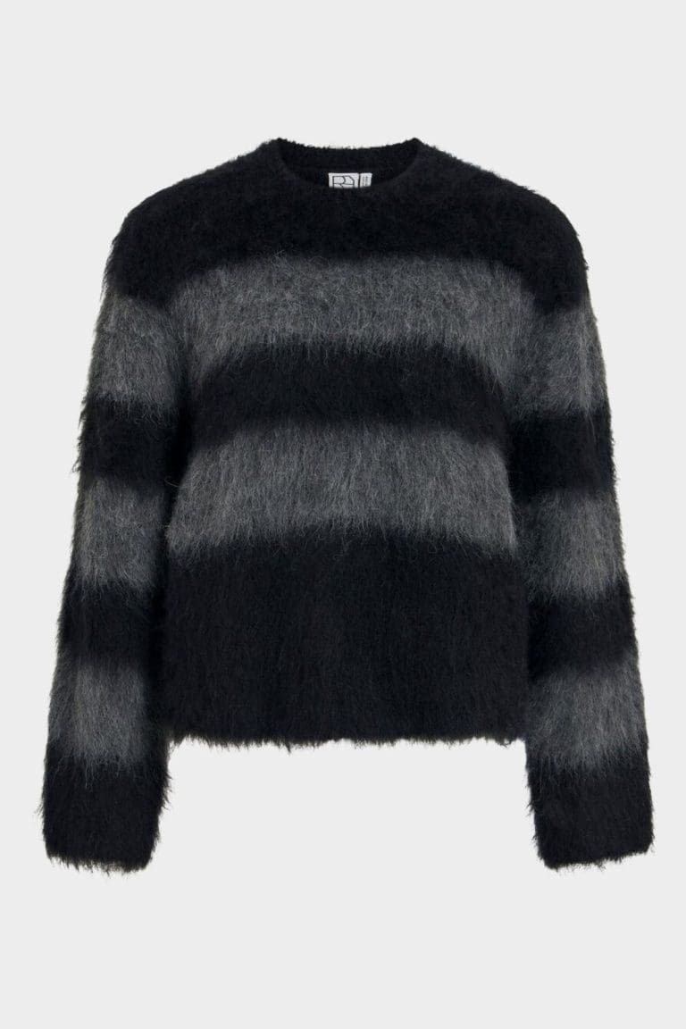 pull rouaria gris rouge edit