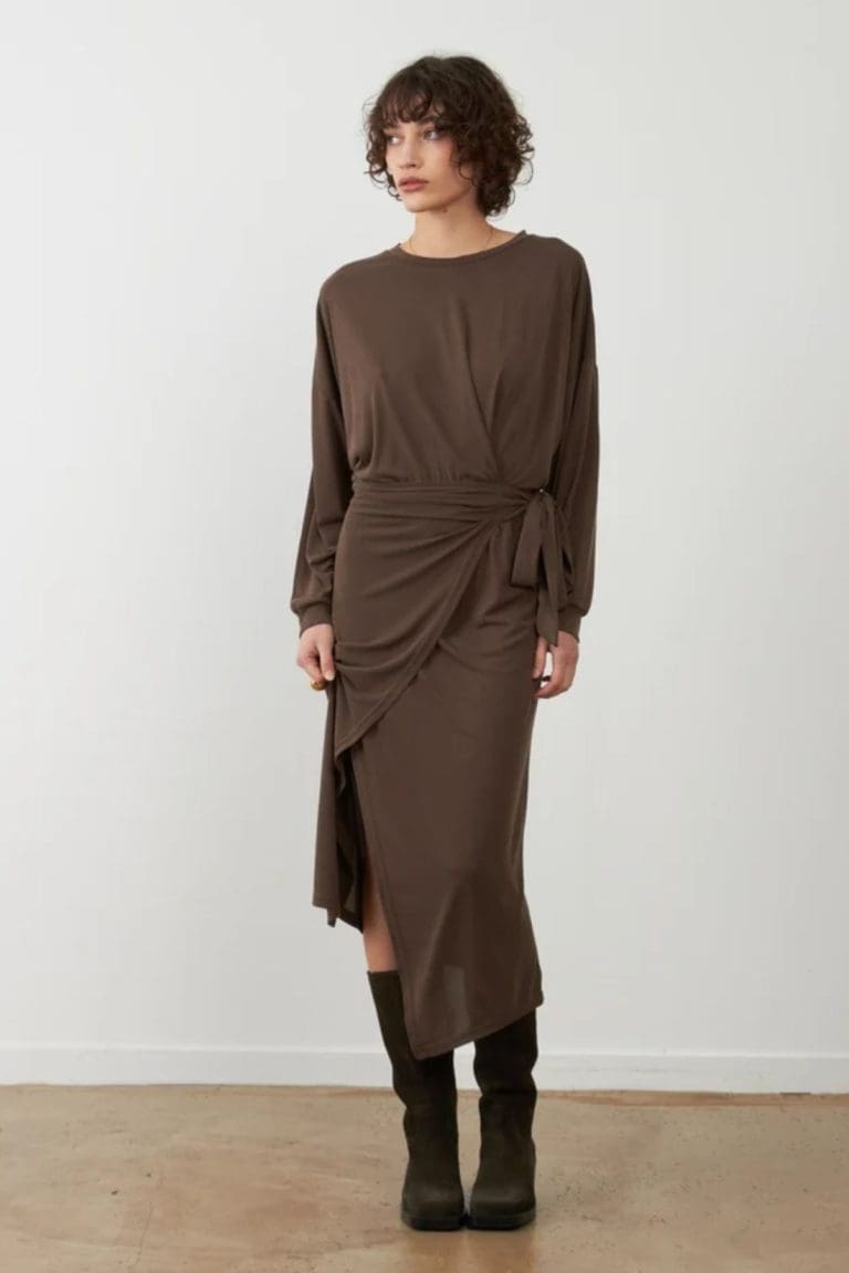 robe tabitha h26/7 marron Orfeo - lmk