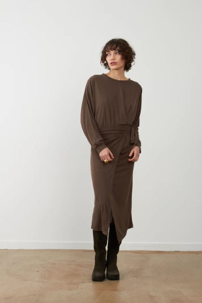 robe tabitha h26/7 marron Orfeo - lmk
