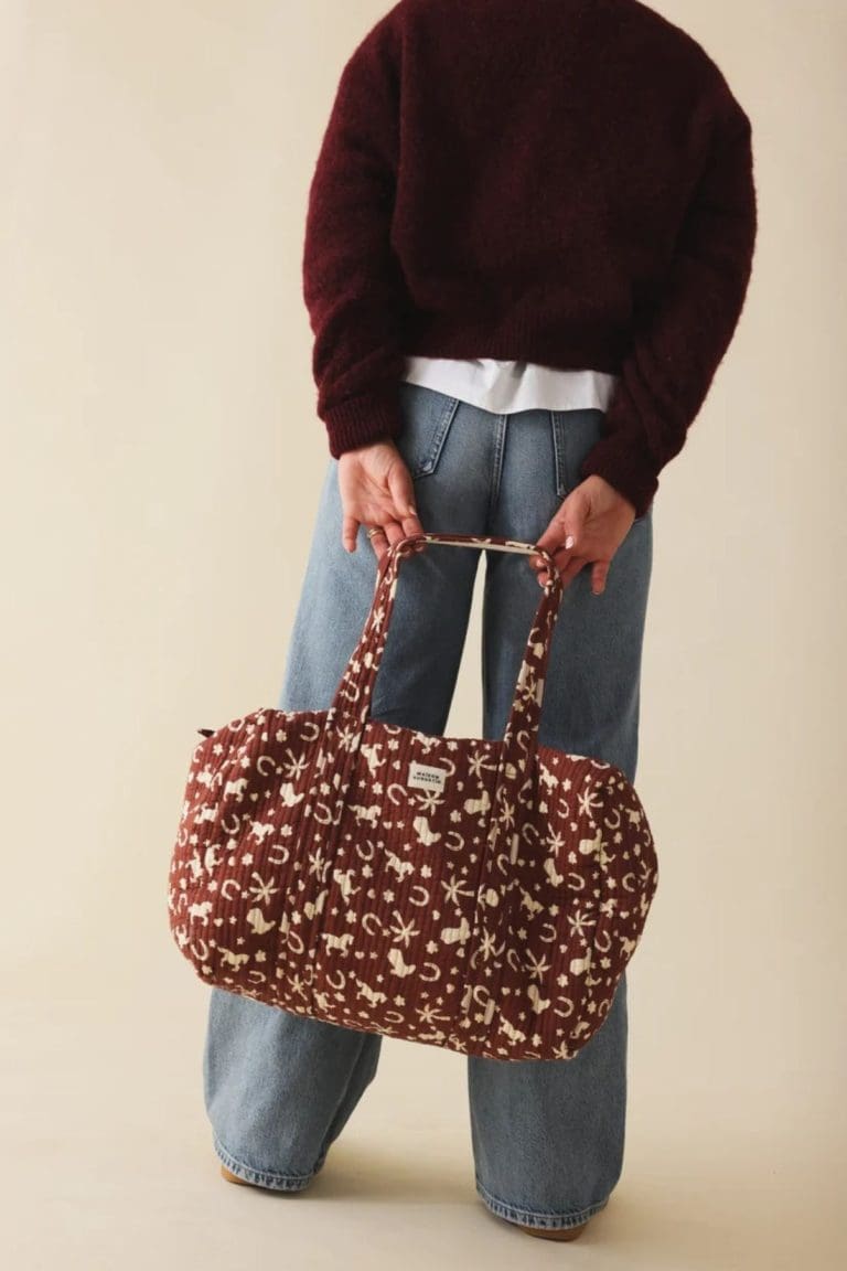 sac weekend cowboy marron Maison Augustin