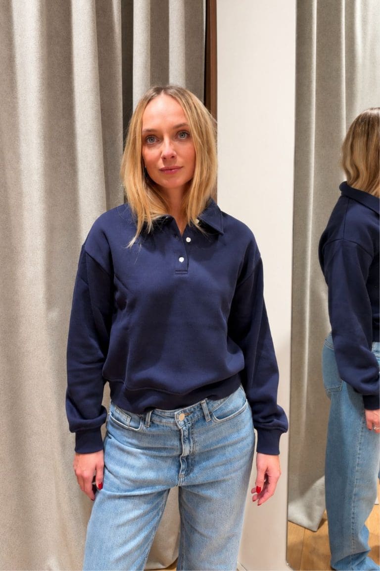 sweat polo pcchilli bleu marine Pieces