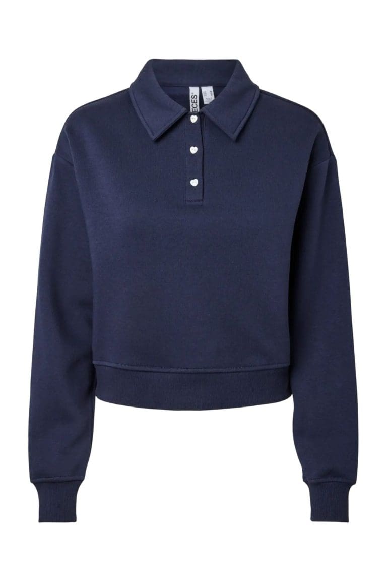 sweat polo pcchilli bleu marine Pieces